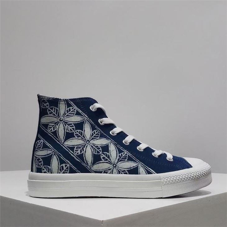 high-top canvas shoes  sneaker tie dye