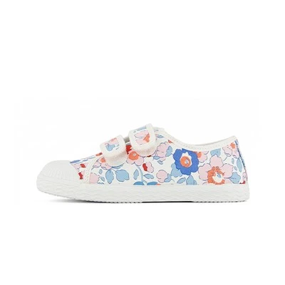 Baskets pour filles avec imprimé floral